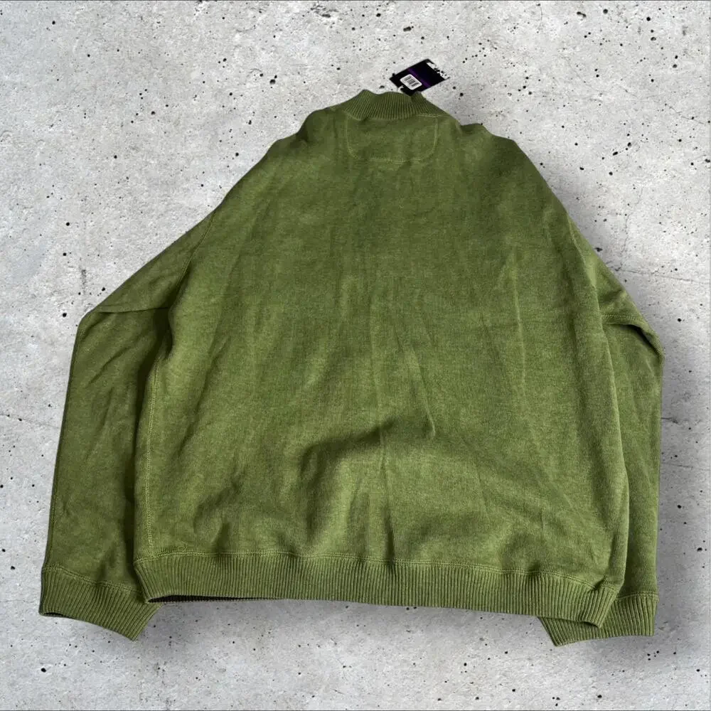 Caribbean Joe Pullover Sweater Sweatshirt Golf 1/4 Zip Men's Reversible Size XXL